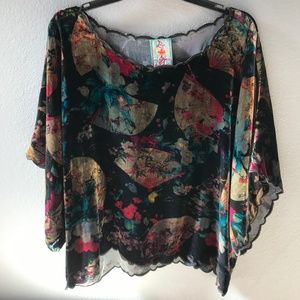Johnny Was Velvet blouse